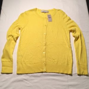 Ann Taylor LOFT yellow cardigan